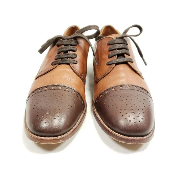 Pikolinos Cap Toe Oxfords Men's Size 7 Two-tone Leather - Picture 6 of 8